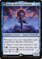 Rona, Herald of Invasion // Rona, Tolarian Obliterator (MOM-075) [March of the Machine] Foil MTG Single Wizards of the Coast