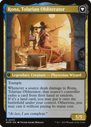Rona, Herald of Invasion // Rona, Tolarian Obliterator (MOM-075) [March of the Machine] Foil MTG Single Wizards of the Coast