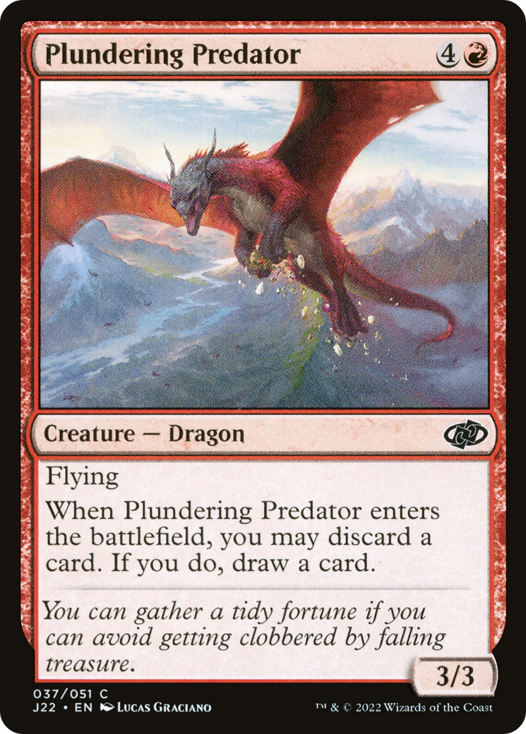 Plundering Predator (J22-037) [Jumpstart 2022] MTG Single Wizards of the Coast