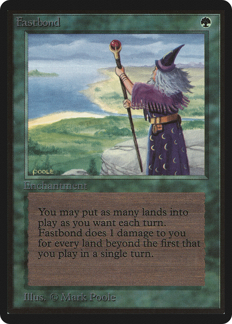 Fastbond (LEB-) [Oldschool] Limited Edition Beta MTG Single Wizards of the Coast
