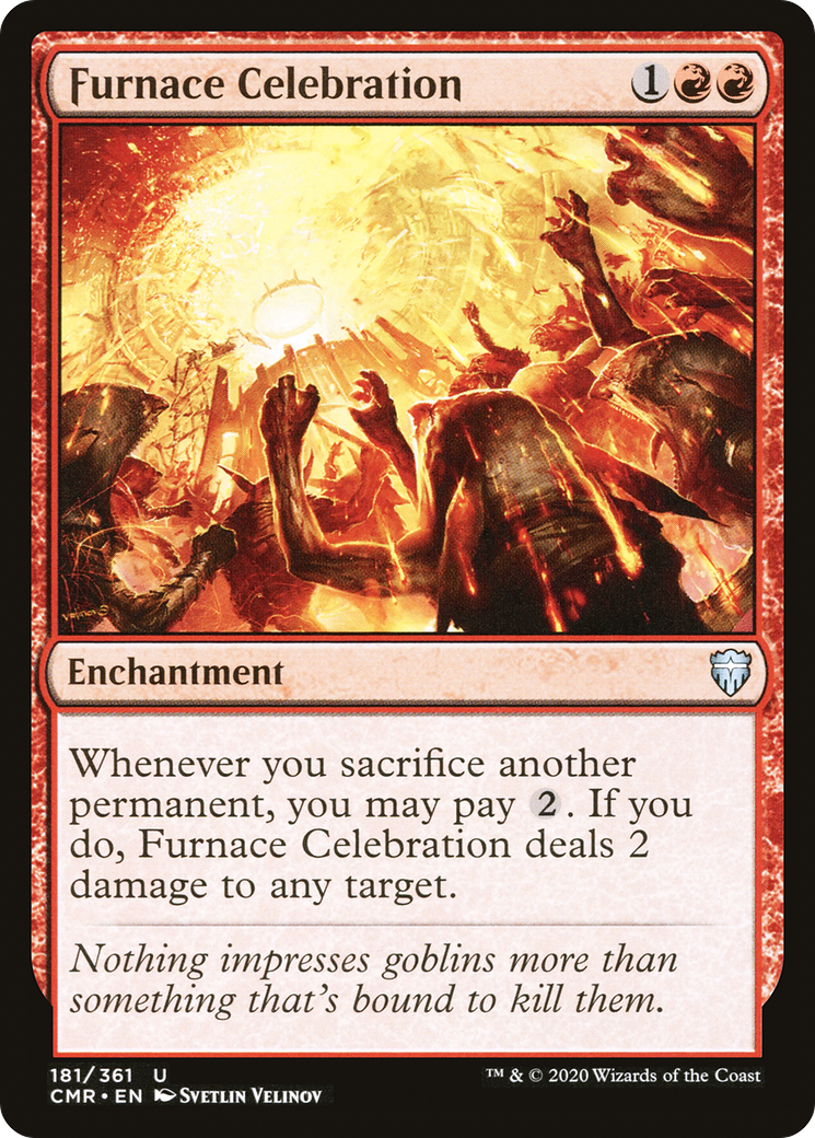 Furnace Celebration (CMR-181) [Commander Legends] MTG Single Wizards of the Coast