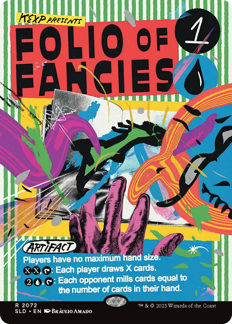 Folio of Fancies (SLD-2072) [Secret Lair] Drop (Borderless) MTG Single Wizards of the Coast