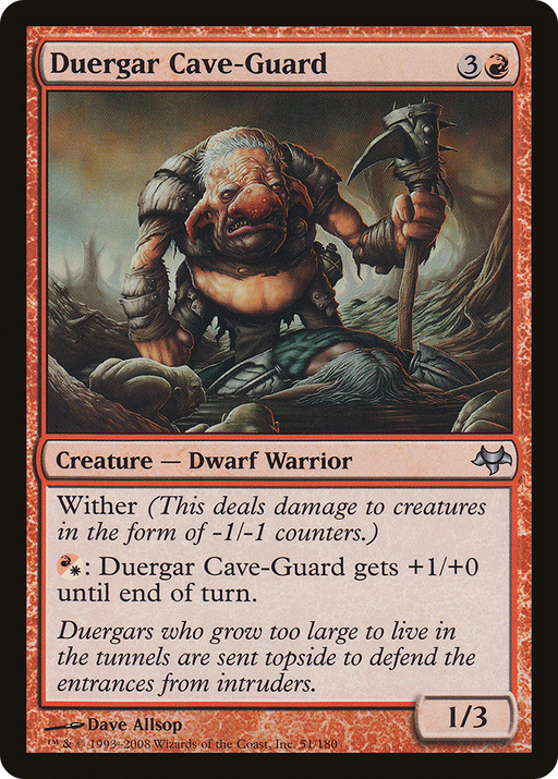 Duergar Cave-Guard (EVE-051) [Eventide] MTG Single Wizards of the Coast