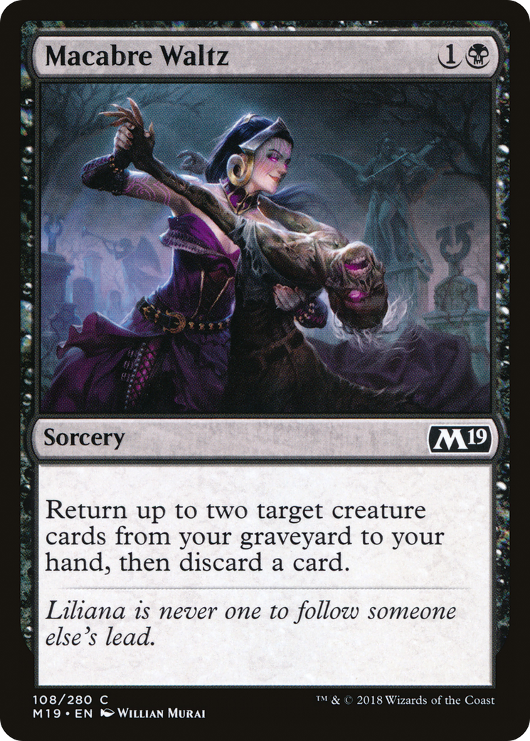 Macabre Waltz (M19-108) [Core Set 2019] MTG Single Wizards of the Coast