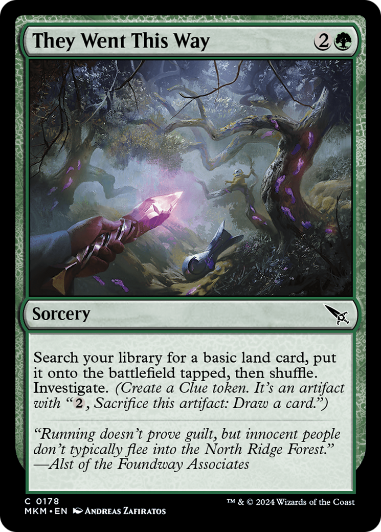 They Went This Way (MKM-178) [Murders at Karlov Manor] Foil MTG Single Murders at Karlov Manor