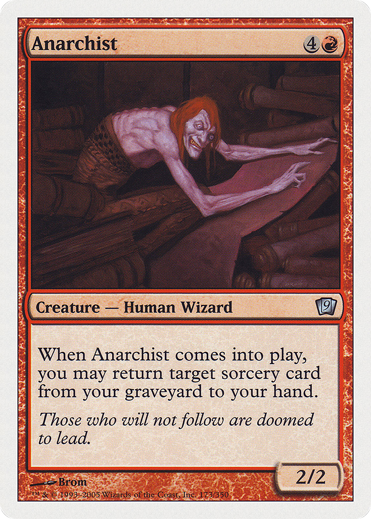 Anarchist (9ED-173) [9th Edition] Foil MTG Single Wizards of the Coast