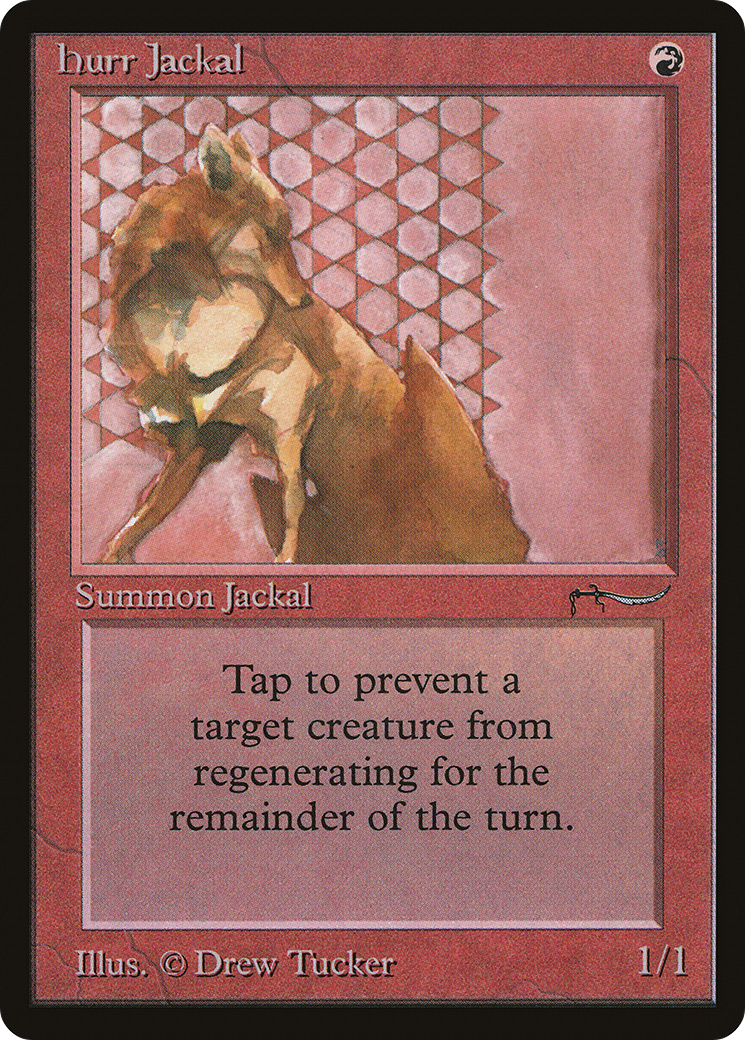 Hurr Jackal (ARN-039) [Oldschool] Arabian Nights MTG Single Wizards of the Coast