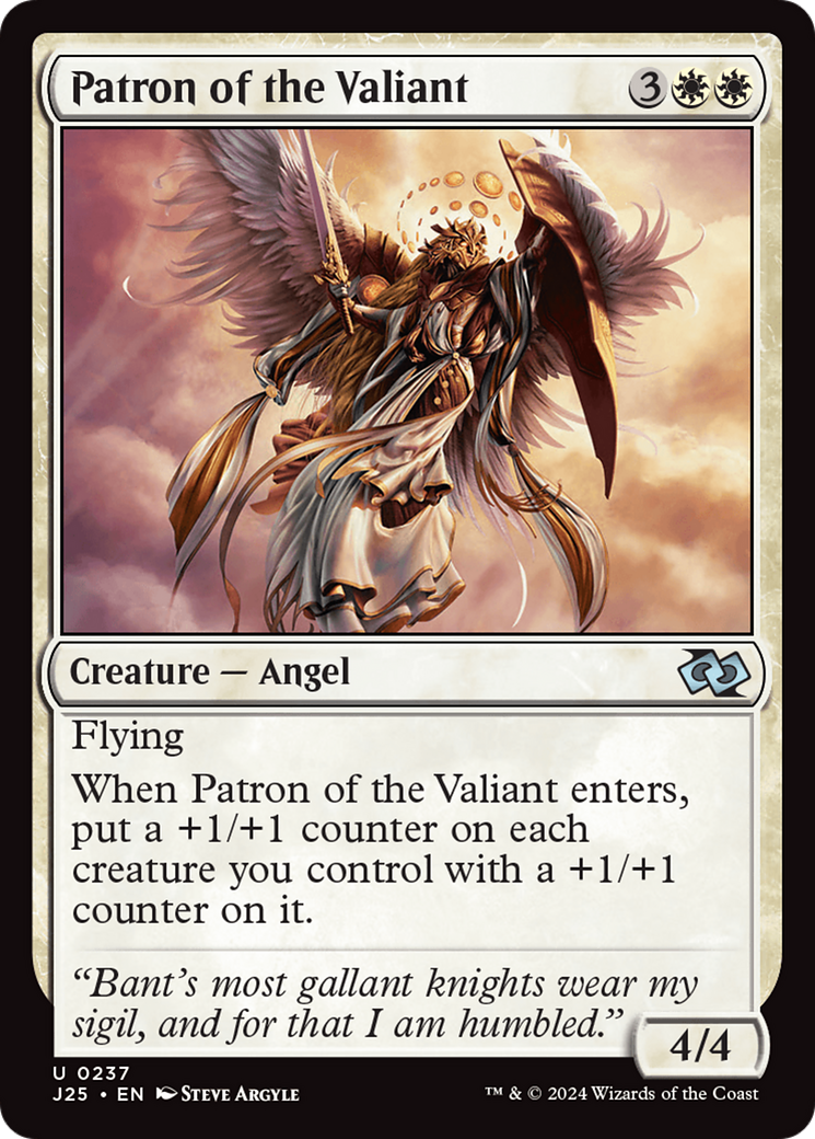 Patron of the Valiant (J25-237) [Foundations Jumpstart] MTG Single Wizards of the Coast