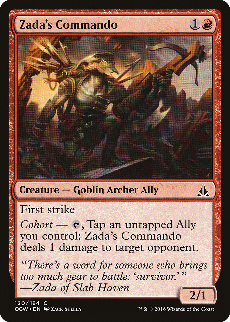 Zada's Commando (OGW-120) [Oath of the Gatewatch] MTG Single Wizards of the Coast