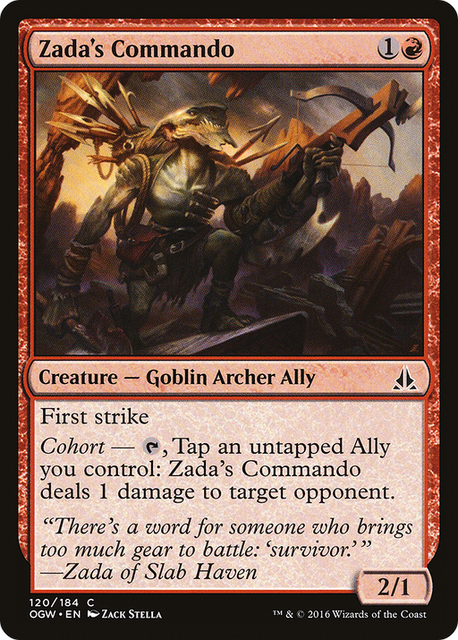 Zada's Commando (OGW-120) [Oath of the Gatewatch] MTG Single Wizards of the Coast