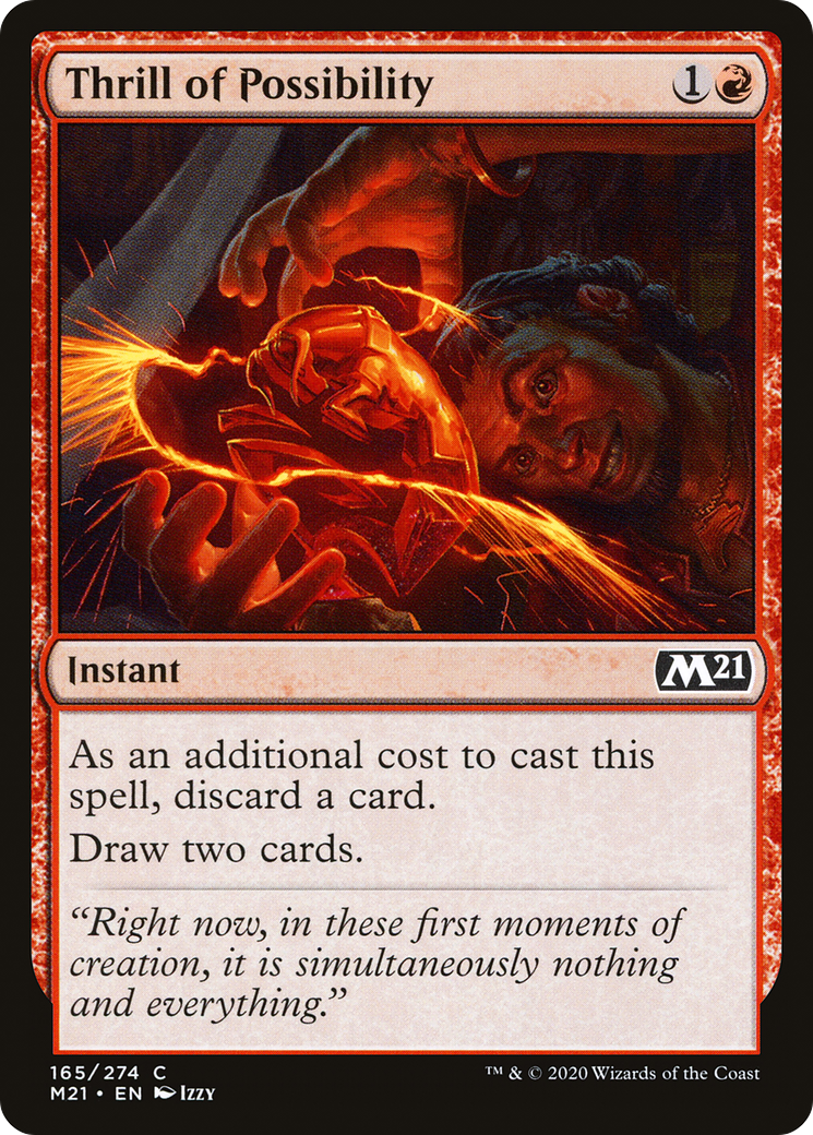 Thrill of Possibility (M21-165) [Core Set 2021] Foil MTG Single Wizards of the Coast