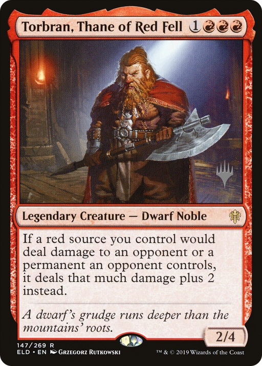 Torbran, Thane of Red Fell (PPELD-147) [Throne of Eldraine Promos] MTG Single Wizards of the Coast