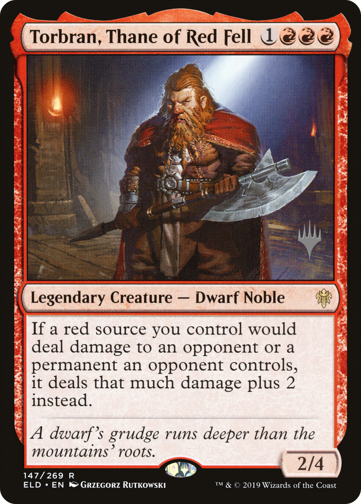 Torbran, Thane of Red Fell (PPELD-147) [Throne of Eldraine Promos] Foil MTG Single Wizards of the Coast