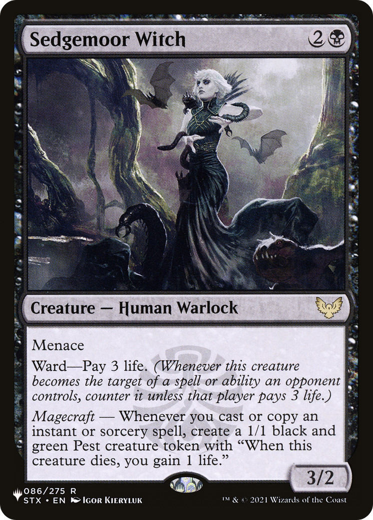 Sedgemoor Witch (LIST-086/275) [Mystery Booster] The List MTG Single Wizards of the Coast