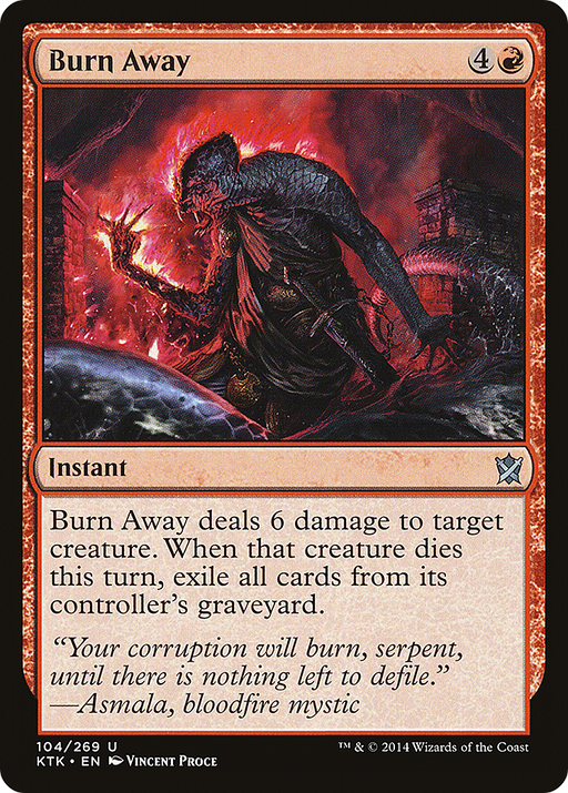 Burn Away (KTK-104) [Khans of Tarkir] MTG Single Wizards of the Coast
