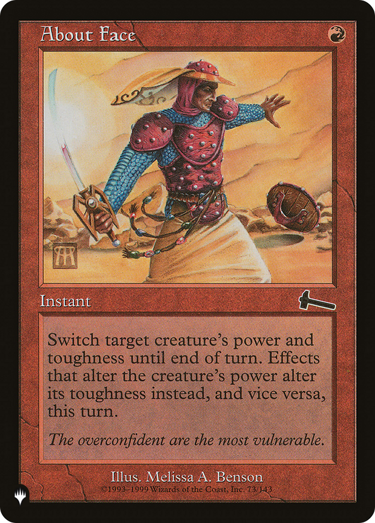 About Face (LIST-ULG-73) [Mystery Booster] The List MTG Single Wizards of the Coast