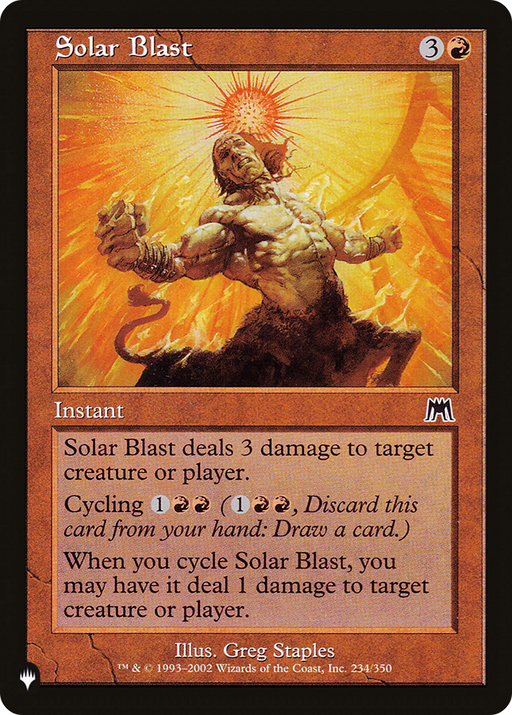 Solar Blast (LIST-ONS-234) [Mystery Booster] The List MTG Single Wizards of the Coast