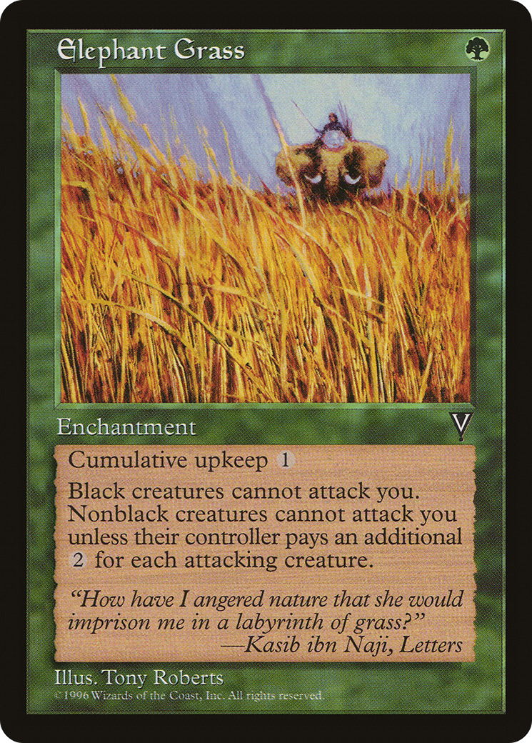 Elephant Grass (VIS-) [Visions] MTG Single Wizards of the Coast