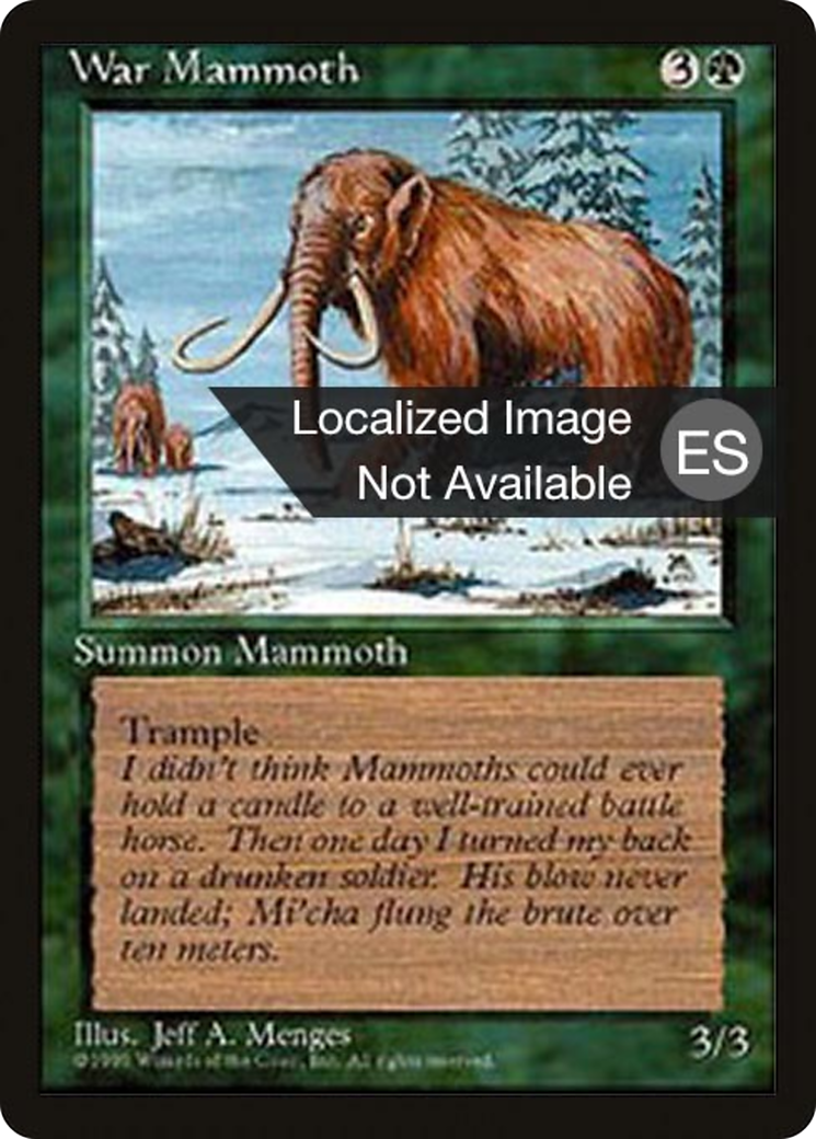 War Mammoth (4BB-286) [Fourth Edition Foreign Black Border] MTG Single Wizards of the Coast