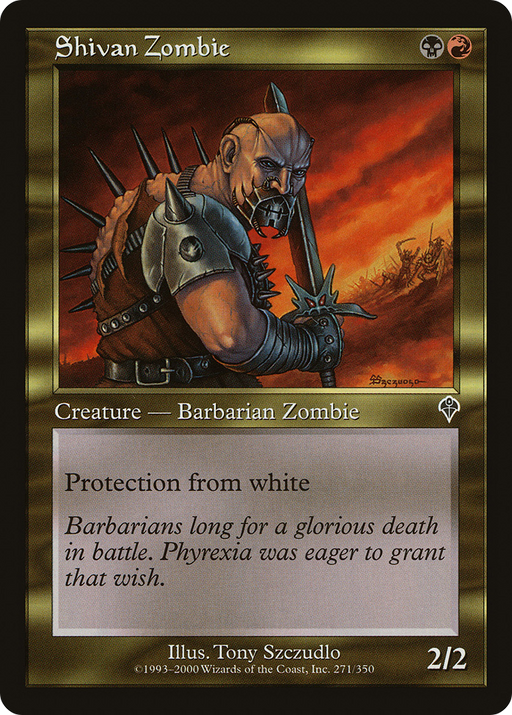 Shivan Zombie (INV-271) [Invasion] MTG Single Wizards of the Coast