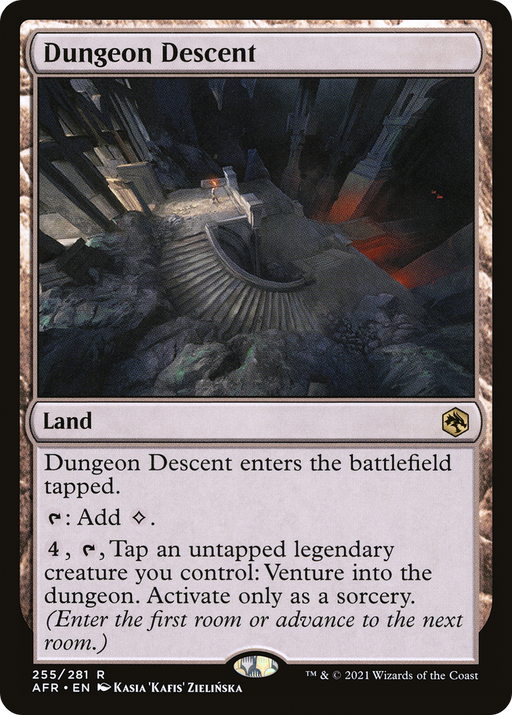 Dungeon Descent (AFR-255) [Adventures in the Forgotten Realms] Foil MTG Single Wizards of the Coast