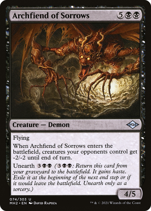 Archfiend of Sorrows (MH2-074) [Modern Horizons 2] Foil MTG Single Wizards of the Coast
