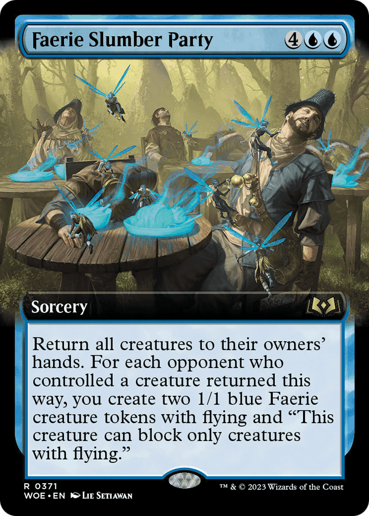 Faerie Slumber Party (WOE-371) [Wilds of Eldraine] (Extended Art) MTG Single Wizards of the Coast
