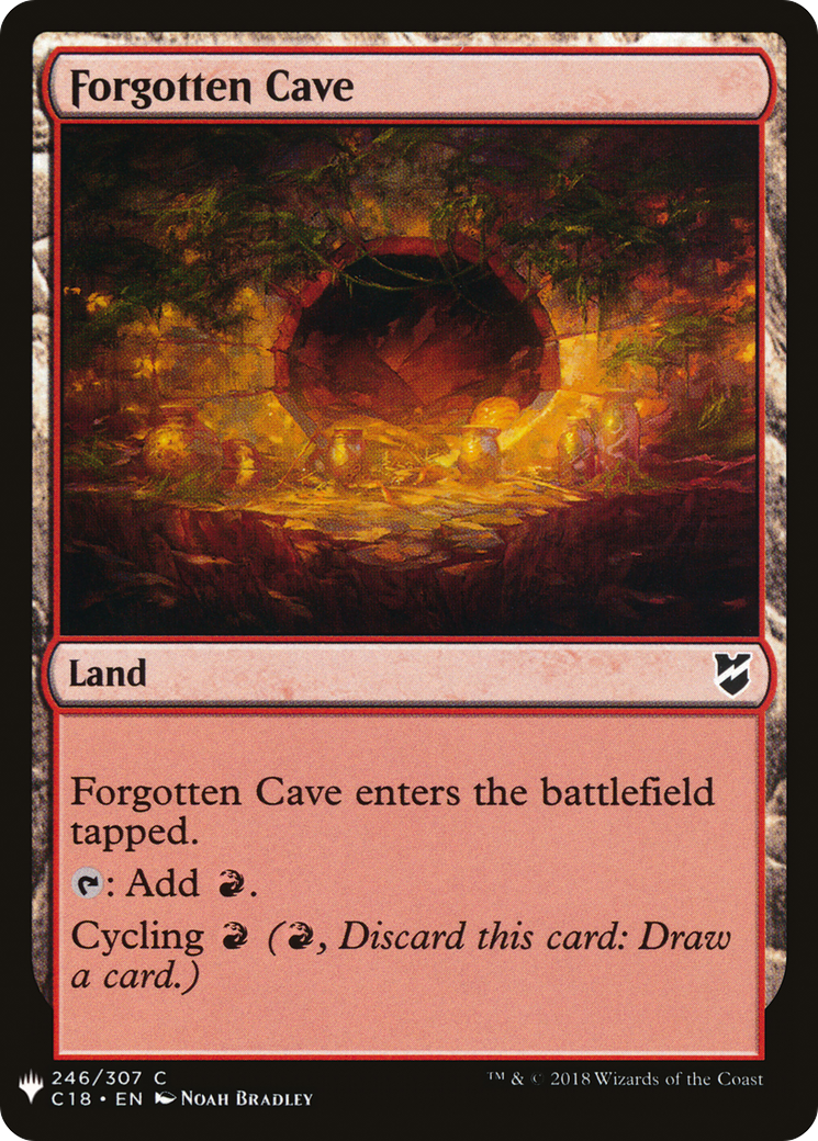 Forgotten Cave (LIST-246) [Mystery Booster] The List MTG Single Wizards of the Coast