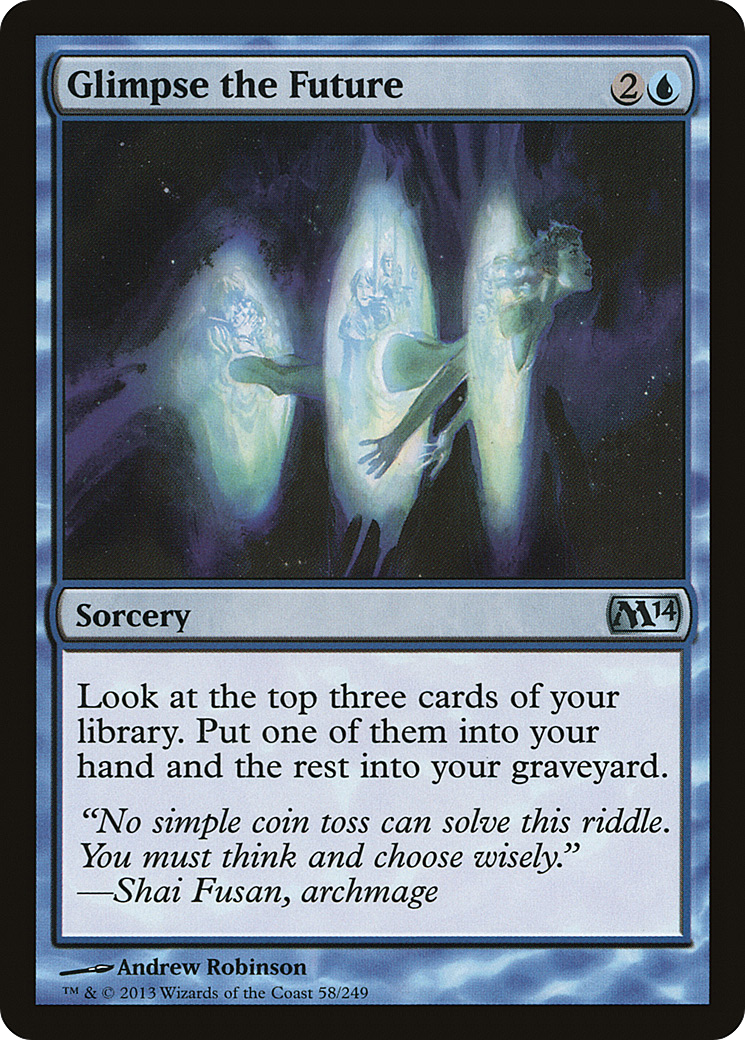 Glimpse the Future (M14-058) [Magic 2014] MTG Single Wizards of the Coast