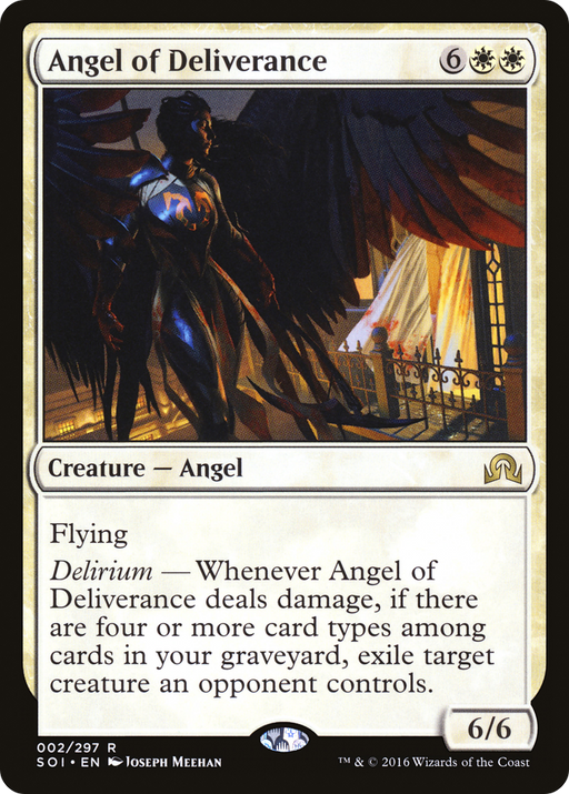 Angel of Deliverance (SOI-002) [Shadows over Innistrad] MTG Single Wizards of the Coast