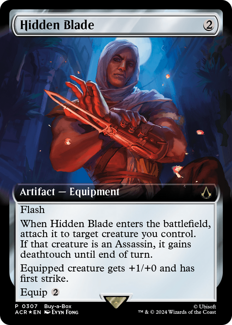 Hidden Blade (BABP-307) [Assassin's Creed] (Extended Art) Foil MTG Single Wizards of the Coast