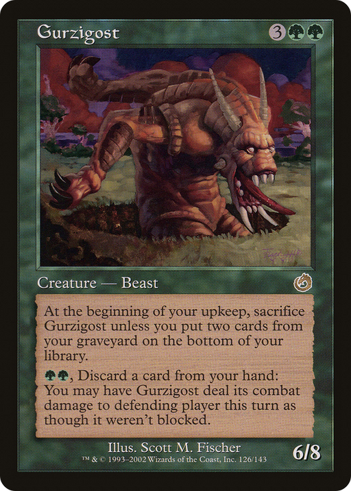 Gurzigost (TOR-126) [Torment] MTG Single Wizards of the Coast