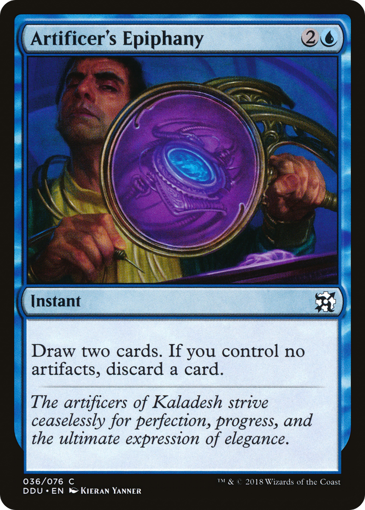 Artificer's Epiphany (DDU-036) [Misc] Duel Decks: Elves vs. Inventors MTG Single Wizards of the Coast