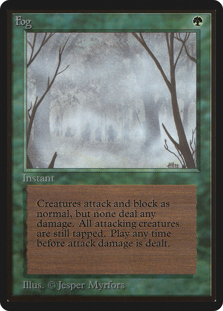 Fog (LEB-194) [Oldschool] Limited Edition Beta MTG Single Wizards of the Coast
