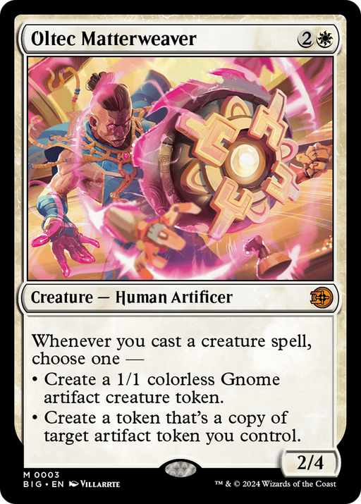 Oltec Matterweaver (BIG-003) [The Big Score] Foil MTG Single Wizards of the Coast