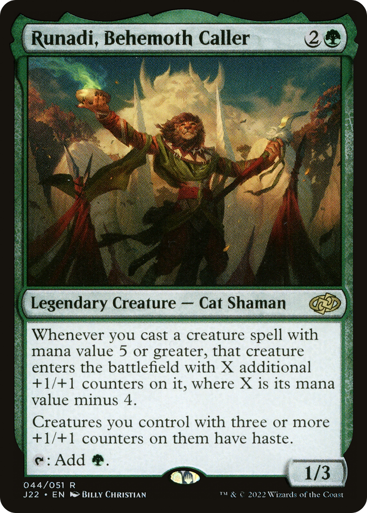 Runadi, Behemoth Caller (J22-044) [Jumpstart 2022] MTG Single Wizards of the Coast