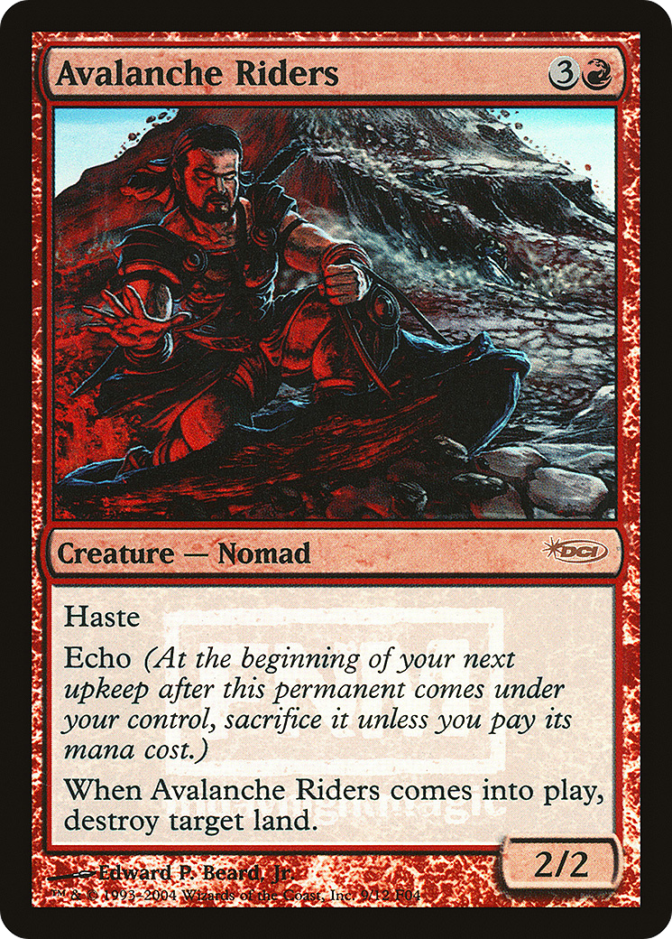 Avalanche Riders (FNM-009) [Misc] Friday Night Magic 2004 Foil MTG Single Wizards of the Coast