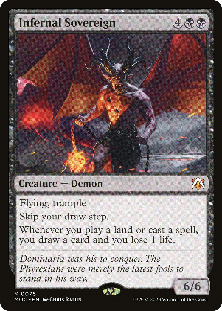 Infernal Sovereign (MOC-075) [March of the Machine Commander] MTG Single Wizards of the Coast