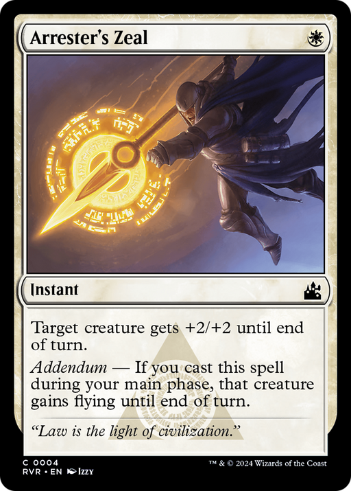 Arrester's Zeal (RVR-004) [Ravnica Remastered] MTG Single Wizards of the Coast
