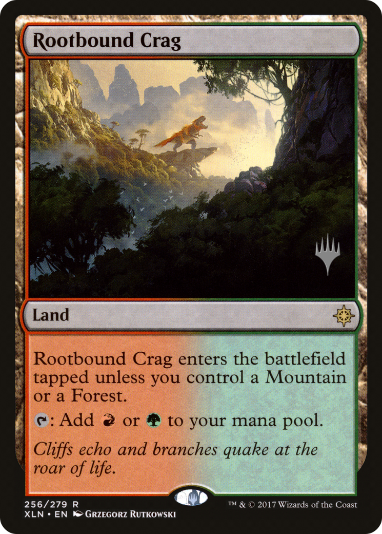 Rootbound Crag (PPM20-256P) [Ixalan Promos] Foil MTG Single Wizards of the Coast