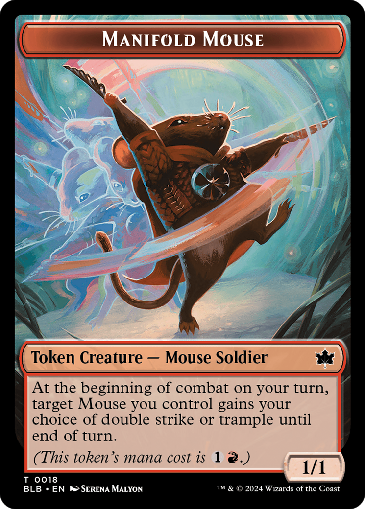 Manifold Mouse Token (BLB-018) [Tokens] Bloomburrow Tokens MTG Single Wizards of the Coast