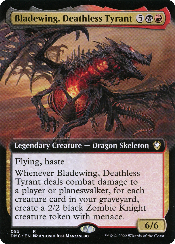 Bladewing, Deathless Tyrant (DMC-085) [Dominaria United Commander] (Extended Art) MTG Single Wizards of the Coast