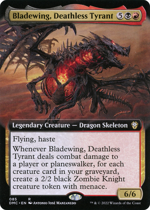 Bladewing, Deathless Tyrant (DMC-085) [Dominaria United Commander] (Extended Art) MTG Single Wizards of the Coast