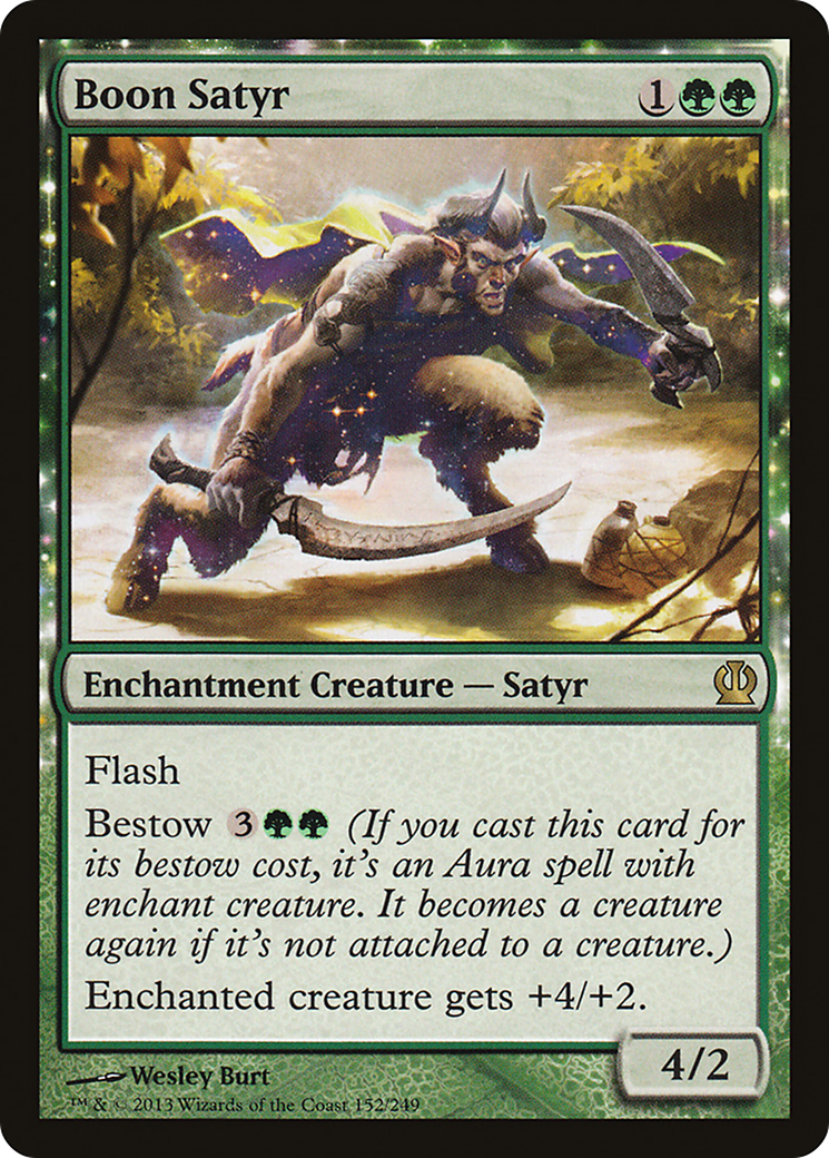 Boon Satyr (THS-152) [Theros] Foil MTG Single Wizards of the Coast