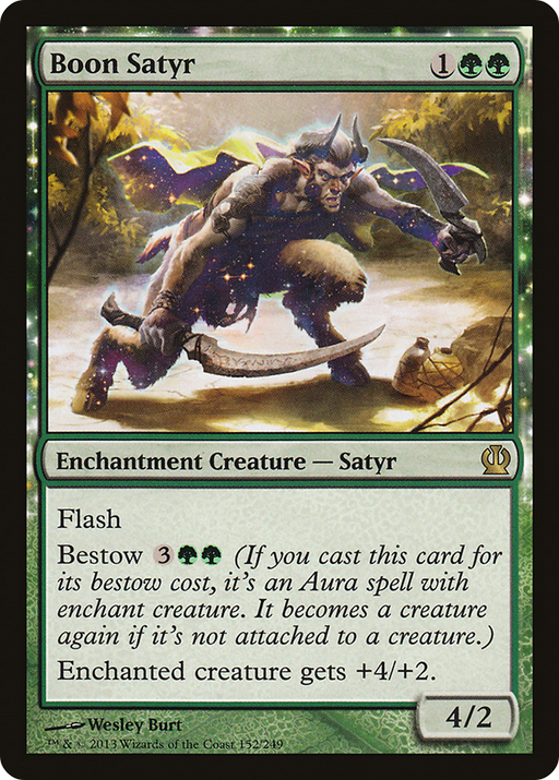 Boon Satyr (THS-152) [Theros] Foil MTG Single Wizards of the Coast