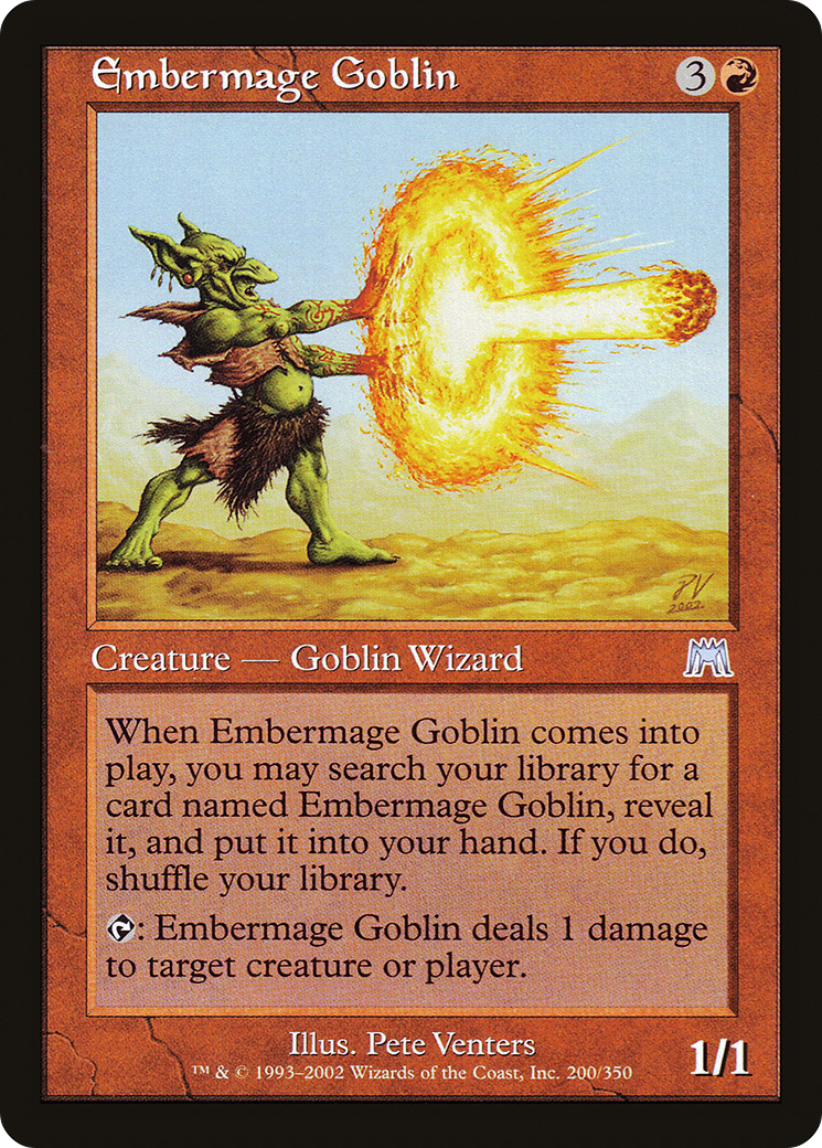 Embermage Goblin (ONS-200) [Onslaught] MTG Single Wizards of the Coast
