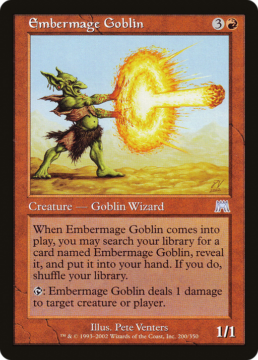 Embermage Goblin (ONS-200) [Onslaught] MTG Single Wizards of the Coast
