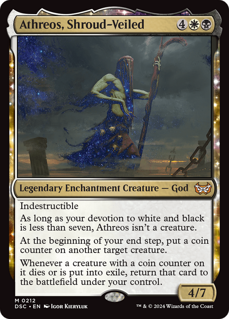 Athreos, Shroud-Veiled (DSC-212) [Duskmourn: House of Horror Commander] MTG Single Wizards of the Coast