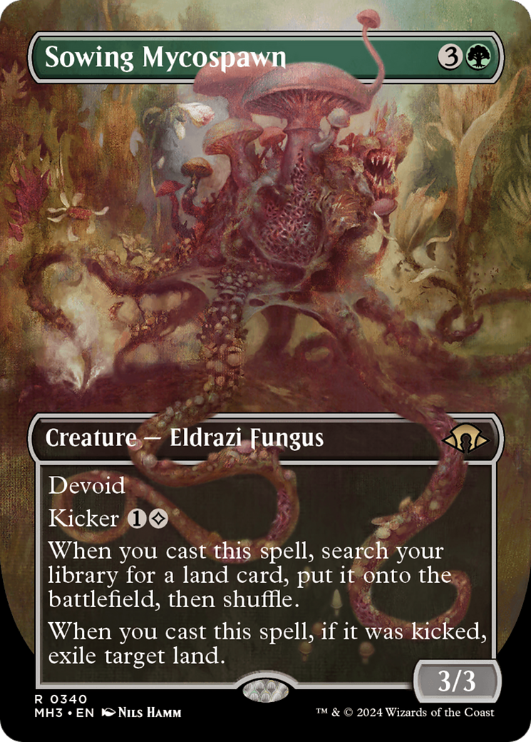 Sowing Mycospawn (MH3-340) [Modern Horizons 3] (Borderless) MTG Single Modern Horizons 3