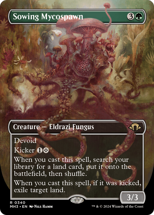 Sowing Mycospawn (MH3-340) [Modern Horizons 3] (Borderless) MTG Single Modern Horizons 3